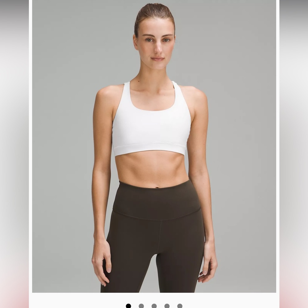 Lululemon energy bra white size 8